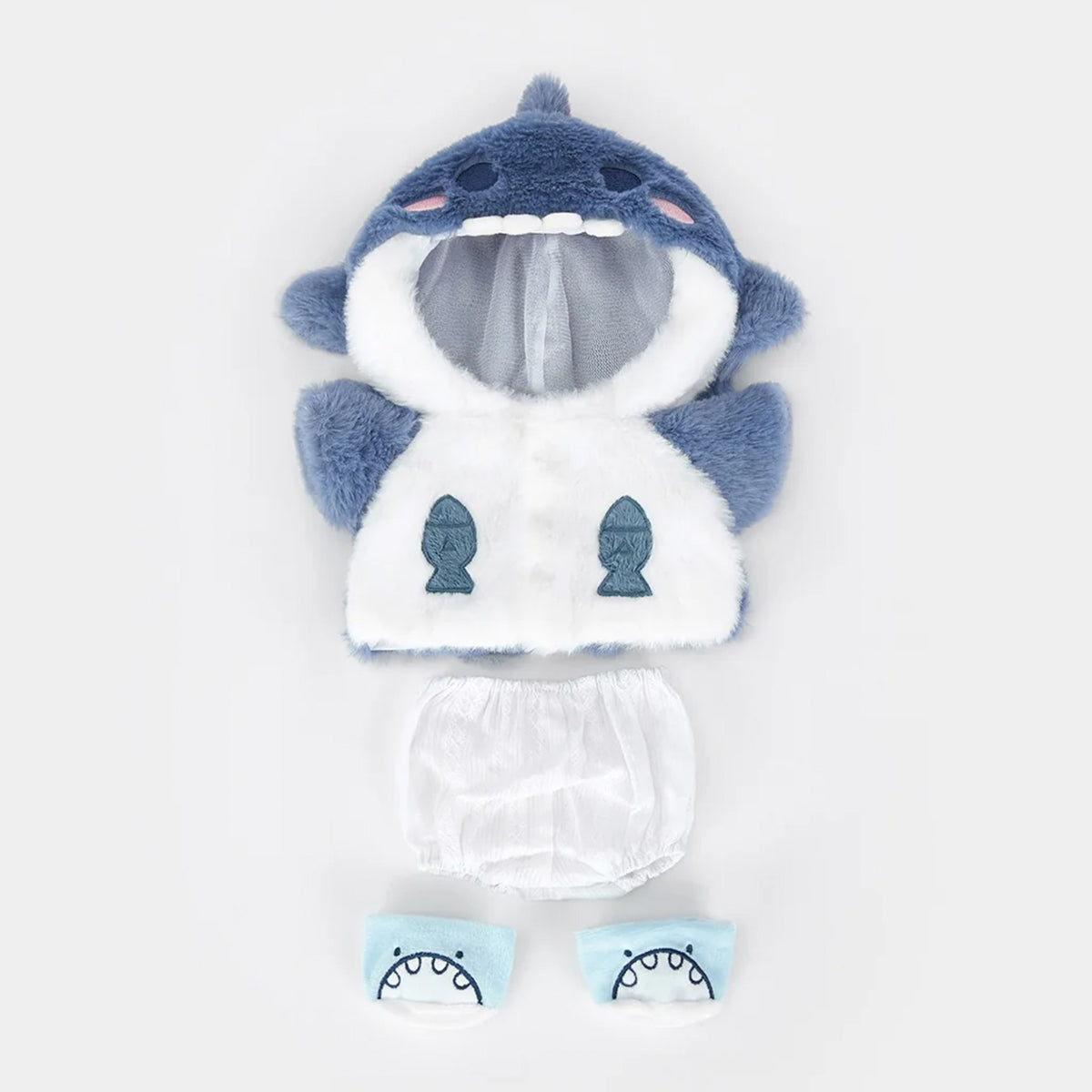 Blaues Sharky-Outfit