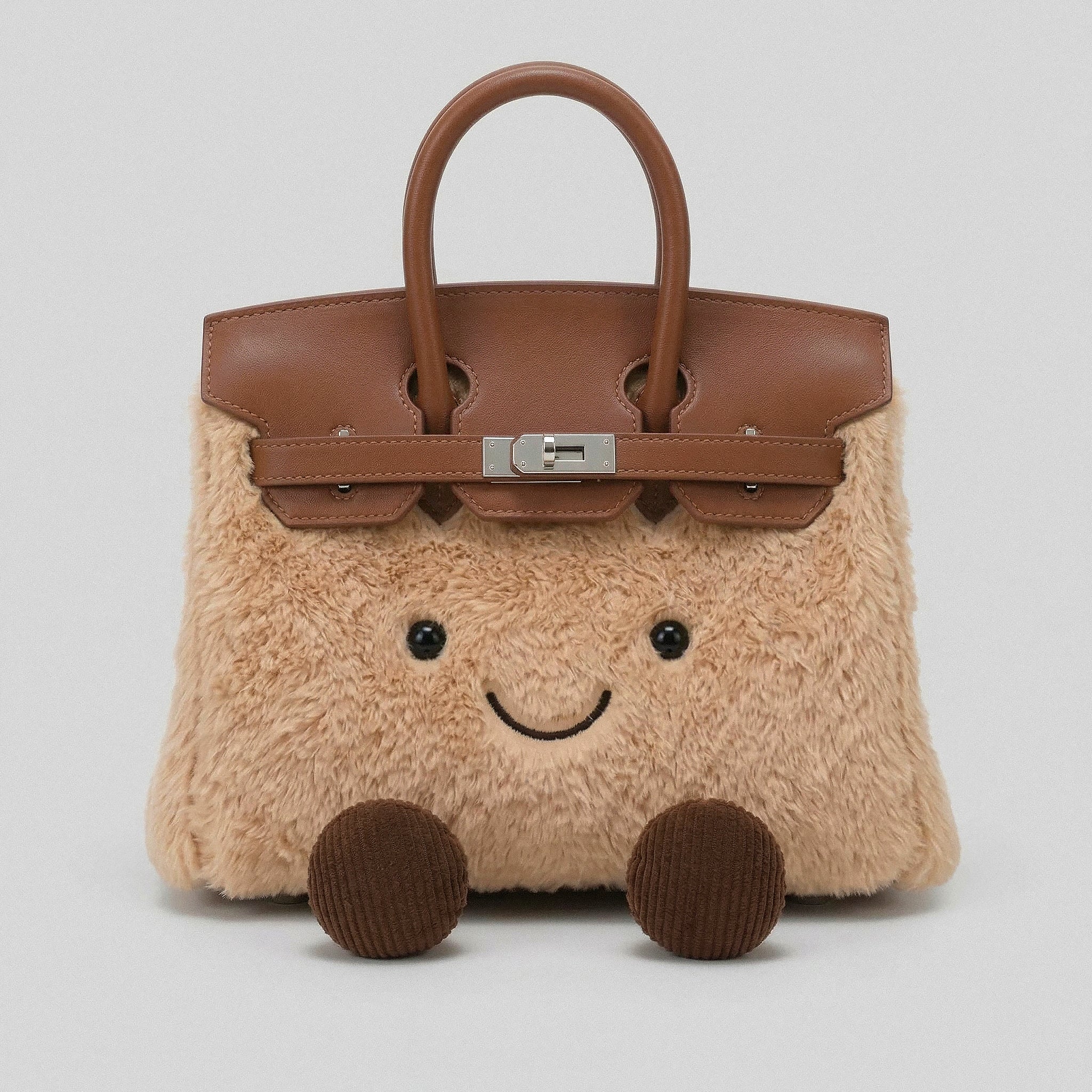 Fluffy Birkin Bag (Bruin)