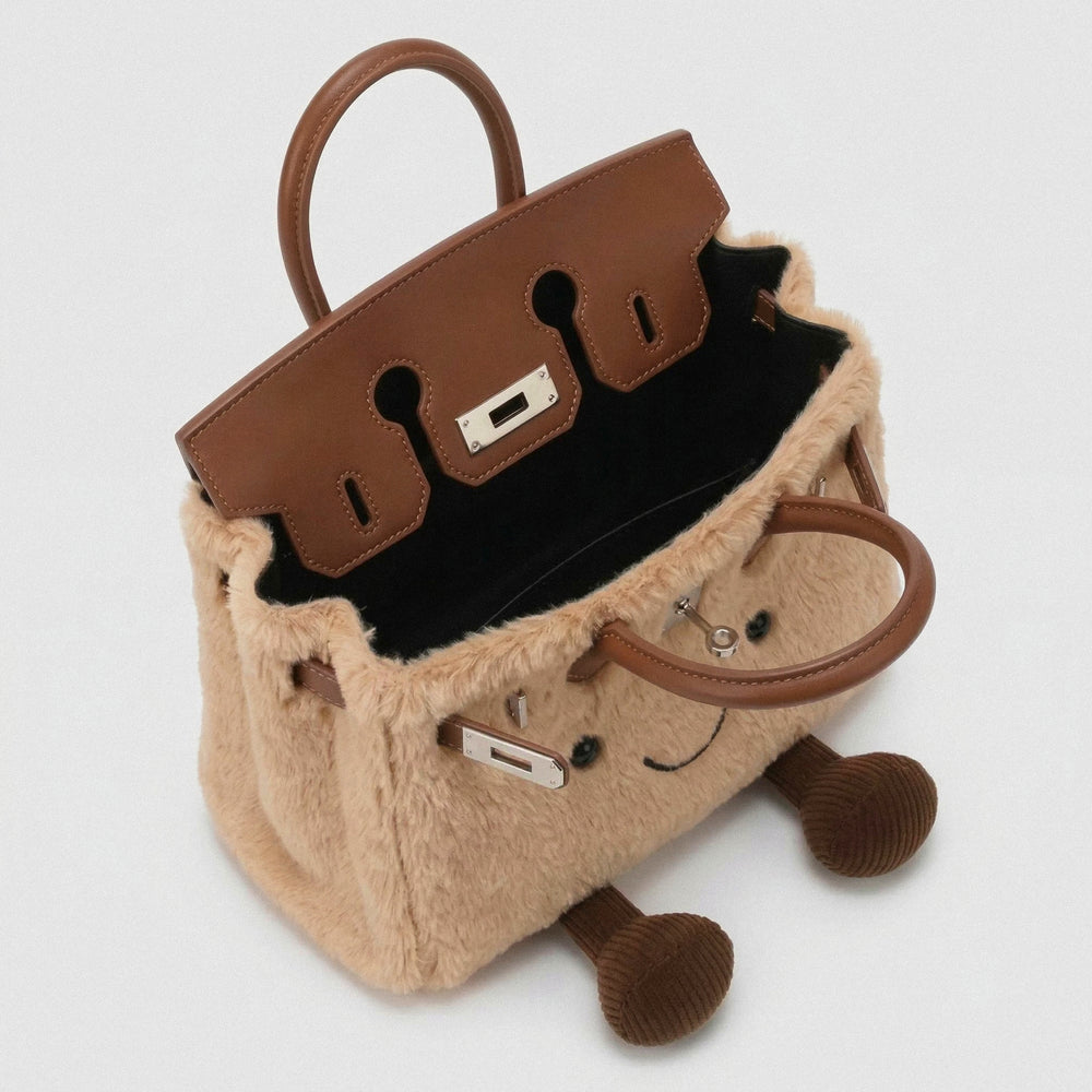 Fluffy Birkin Bag (Brown)