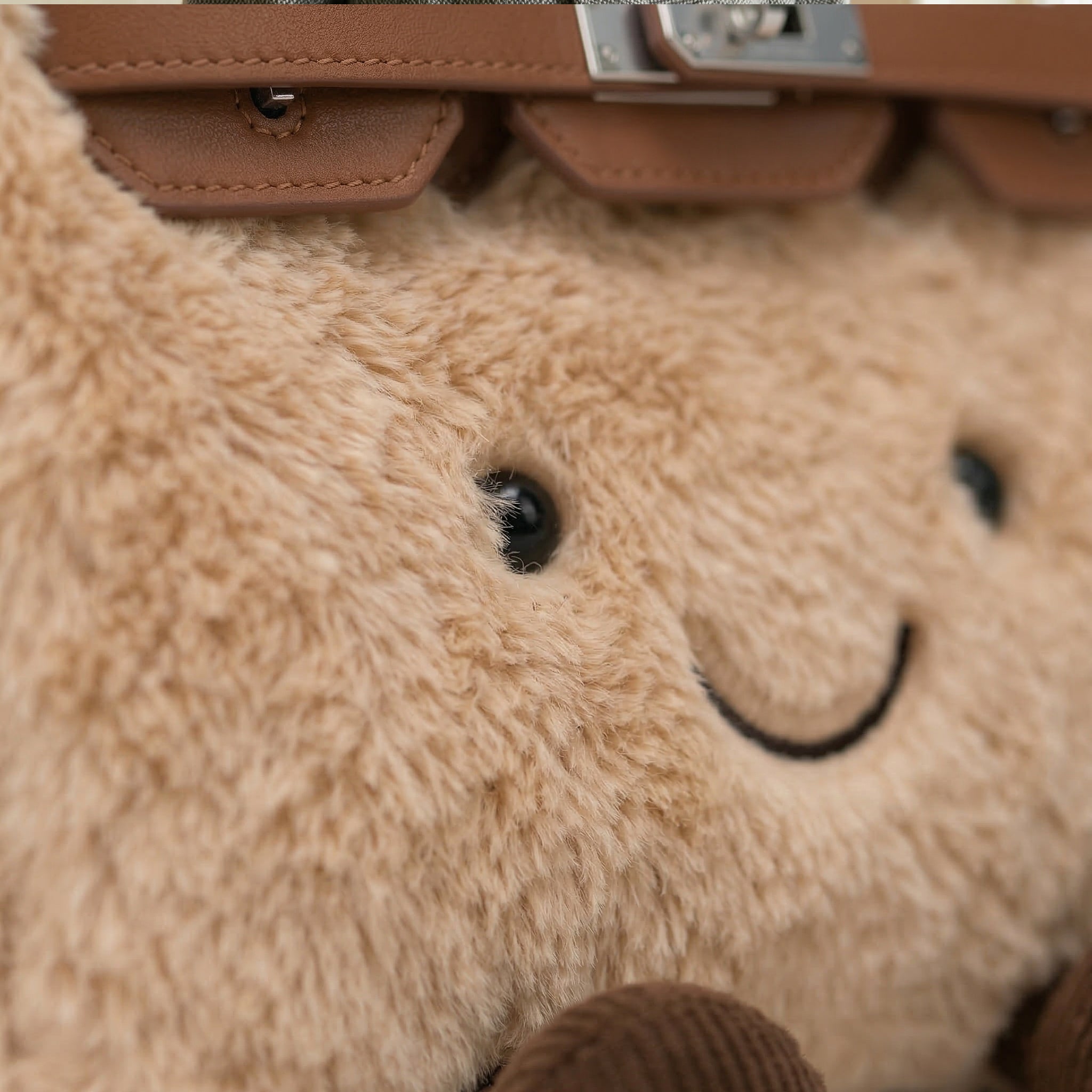 Fluffy Birkin Bag (Bruin)