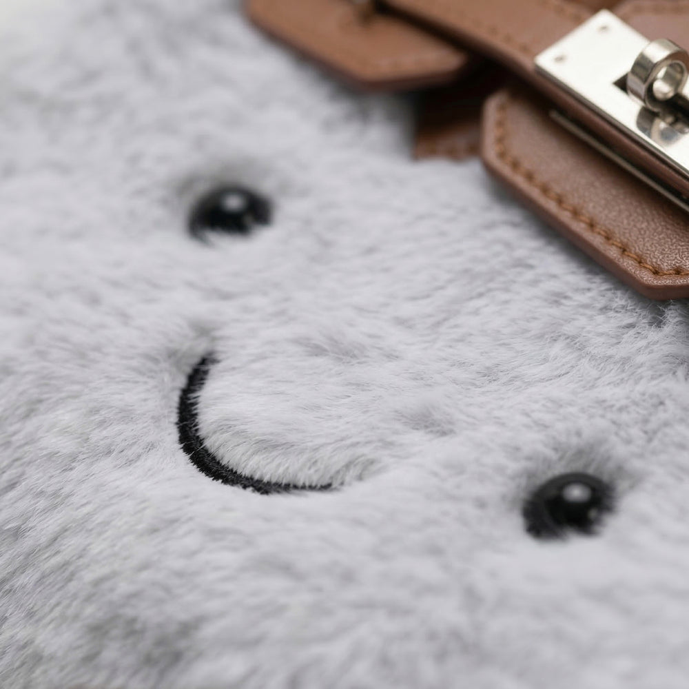 Fluffy Birkin Bag (gray)