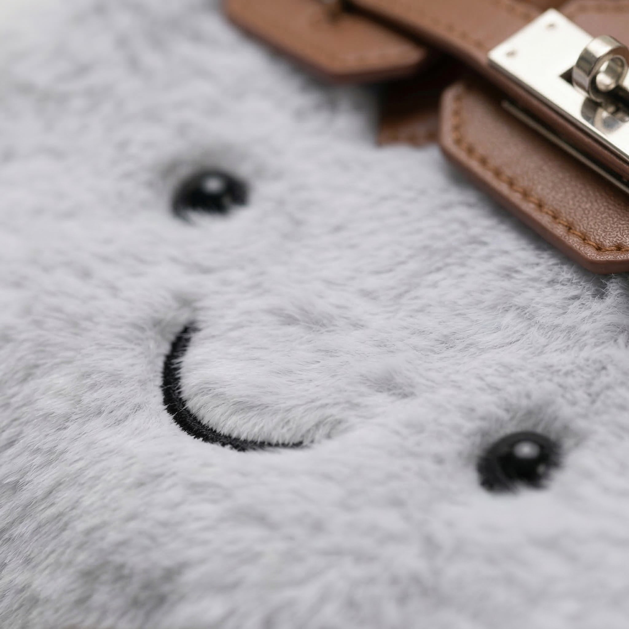 Fluffy Birkin Bag (Grigio)